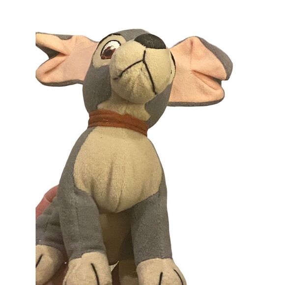Walt Disney World Lady And The TRAMP 7”  Gray Dog Plush Beanie Toy - Picture 9 of 9